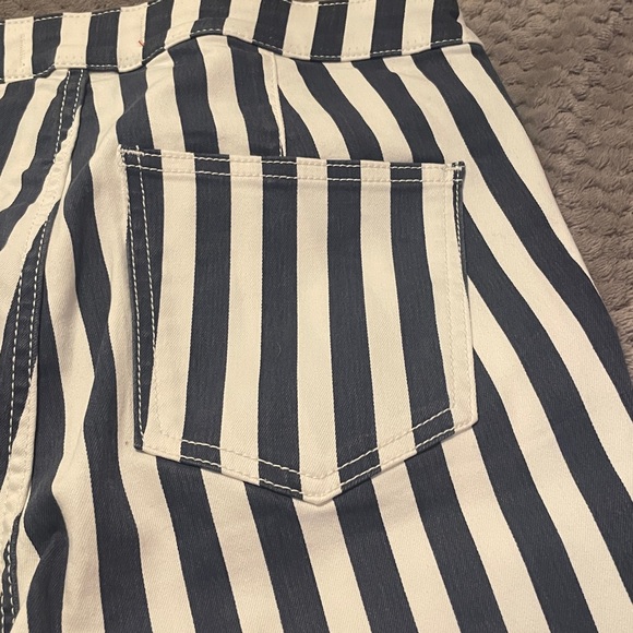 Free People Navy and White Striped Pants
Wide flare legs - Picture 6 of 6